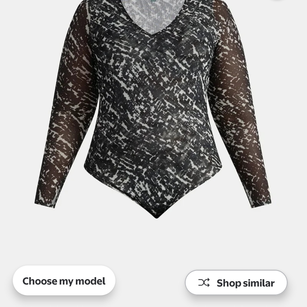 Terra & Sky Black and White Patterned Bodysuit